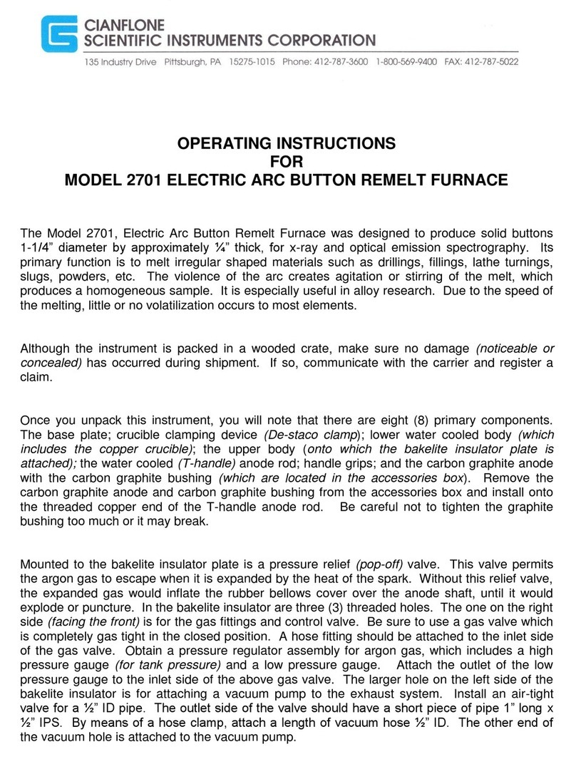 CIANFLONE 2701 operating instructions CIANFLONE 2701 operating instructions