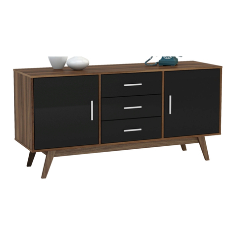 Birlea Shard 2 Door 3 Drawer Sideboard User manual