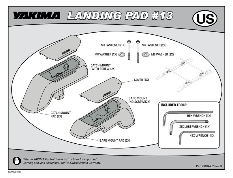 Yakima LANDING PAD 13 User manual Yakima LANDING PAD 13 User manual