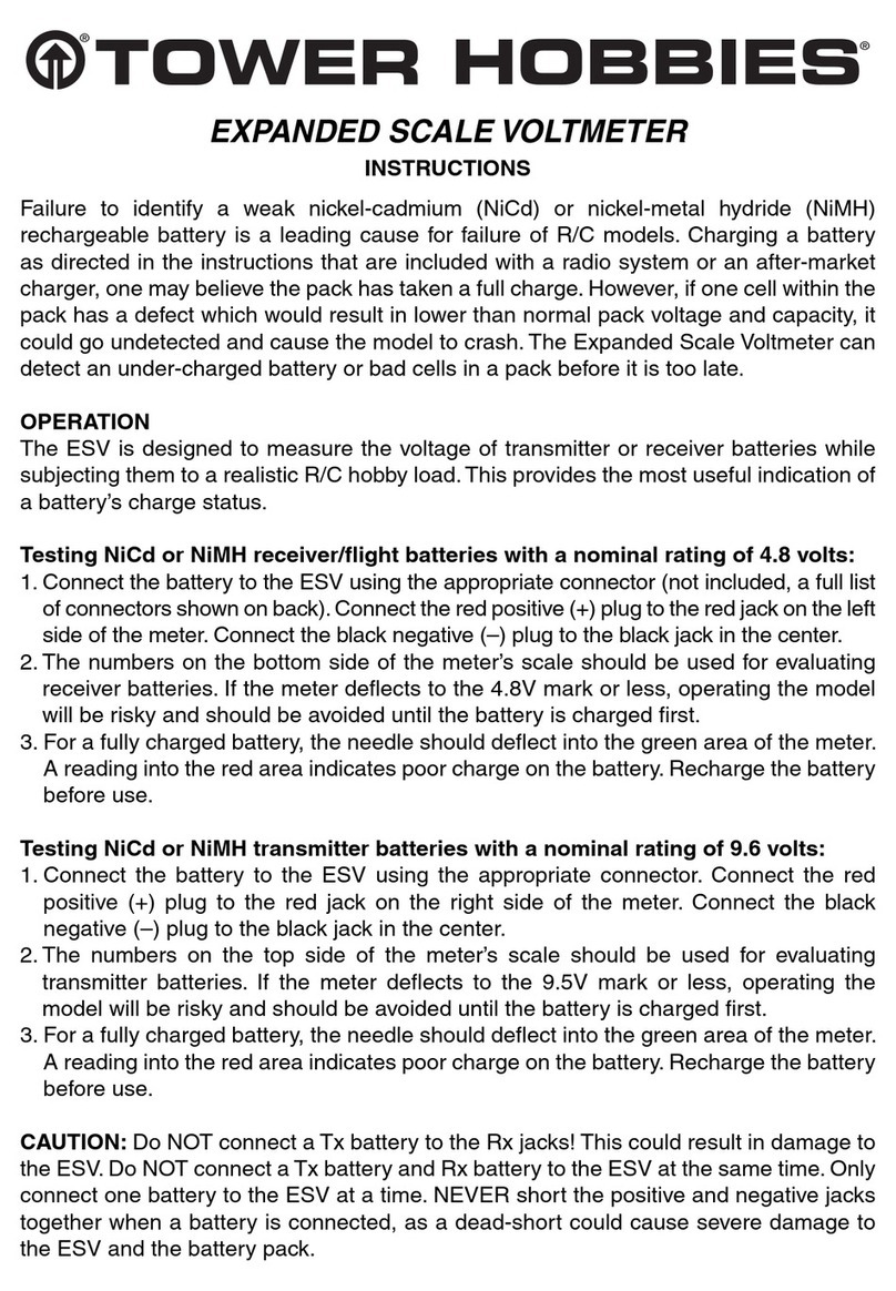 Tower Hobbies Expanded Scale Voltmeter instructions