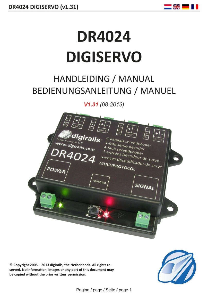 digirails DR4024 DIGISERVO manual