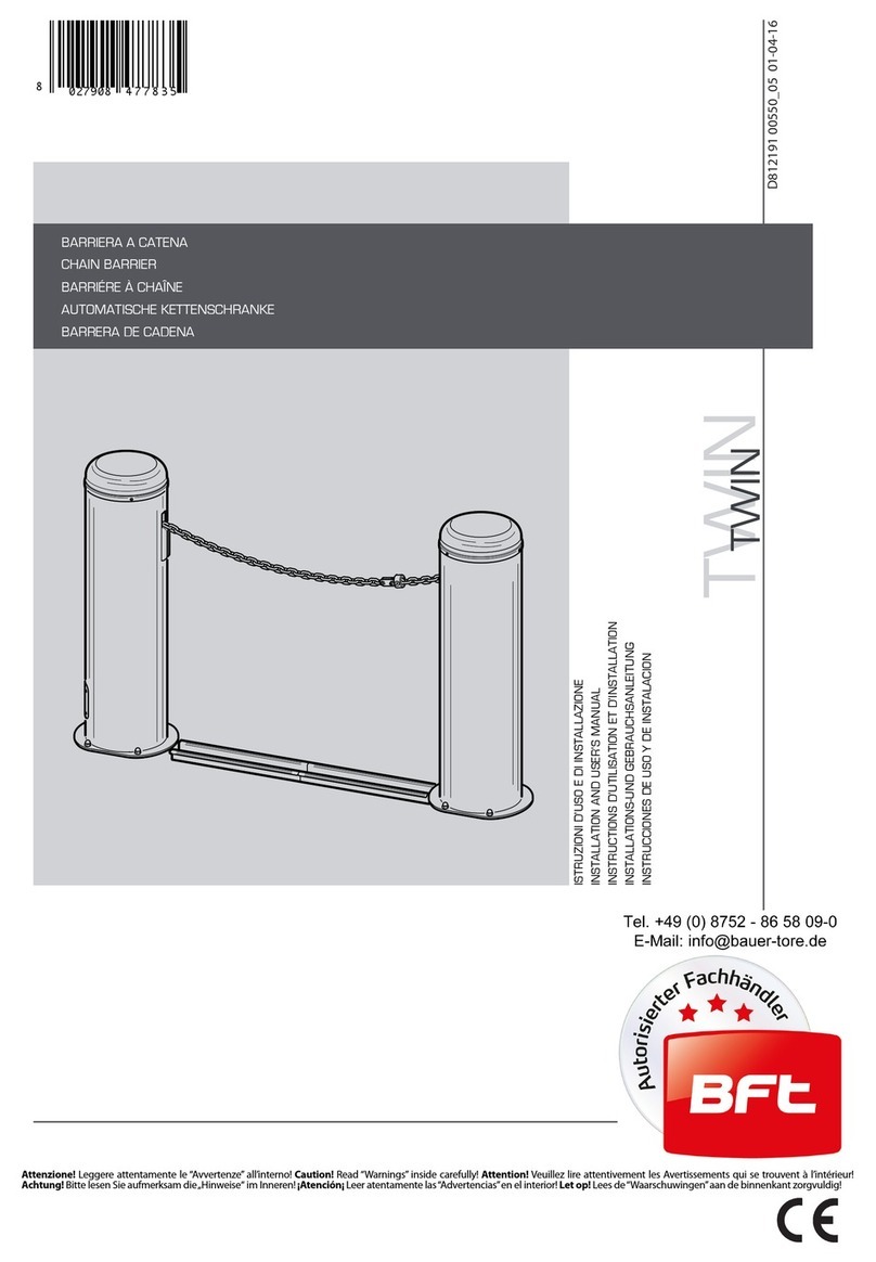 BFT TWIN Installation and user manual