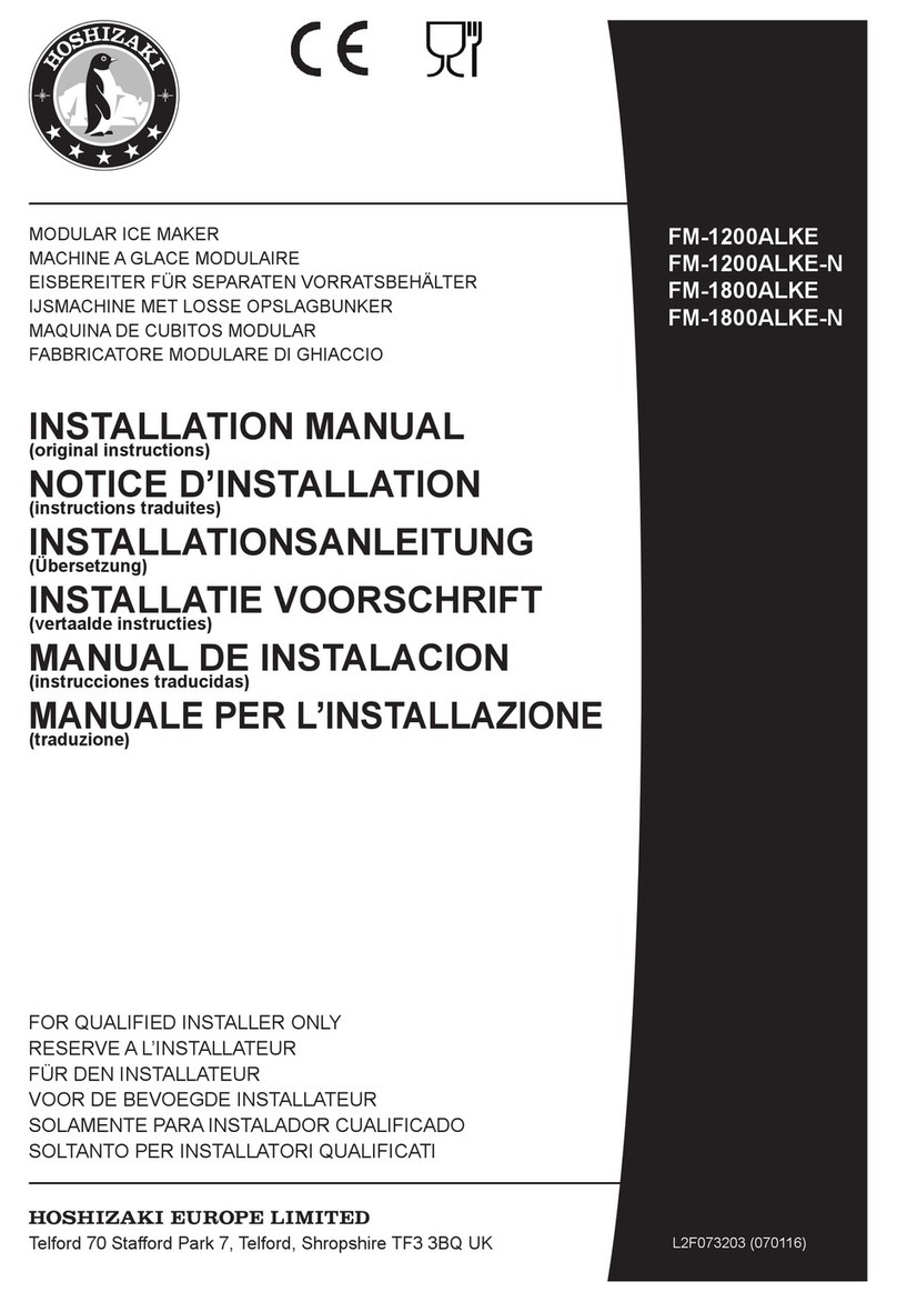 Hoshizaki FM-1200ALKE installation manual