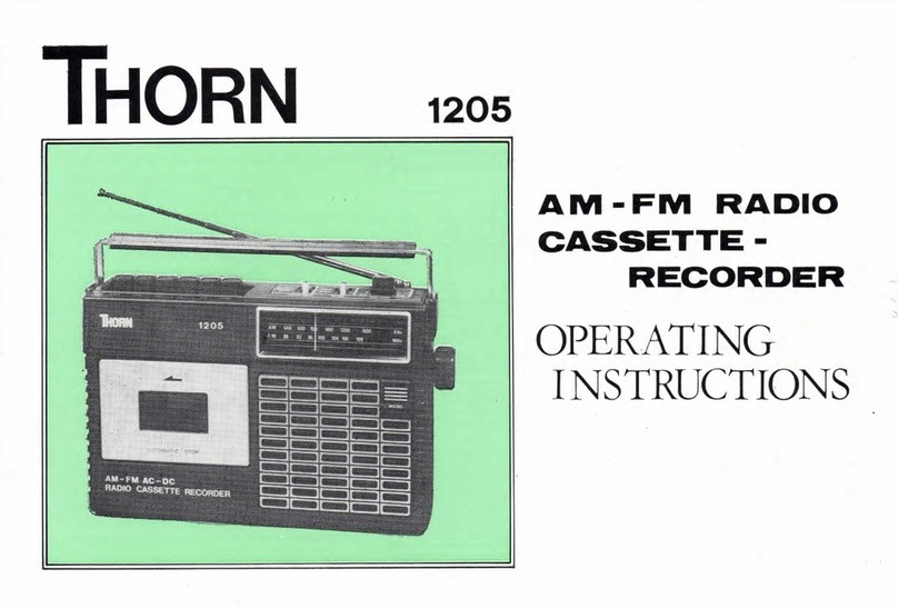 Thorn 1205 operating instructions