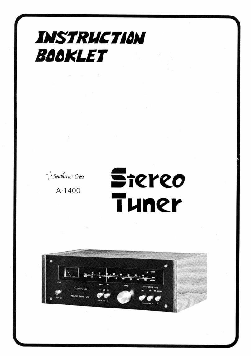Southern Cross A-1400 Instruction booklet