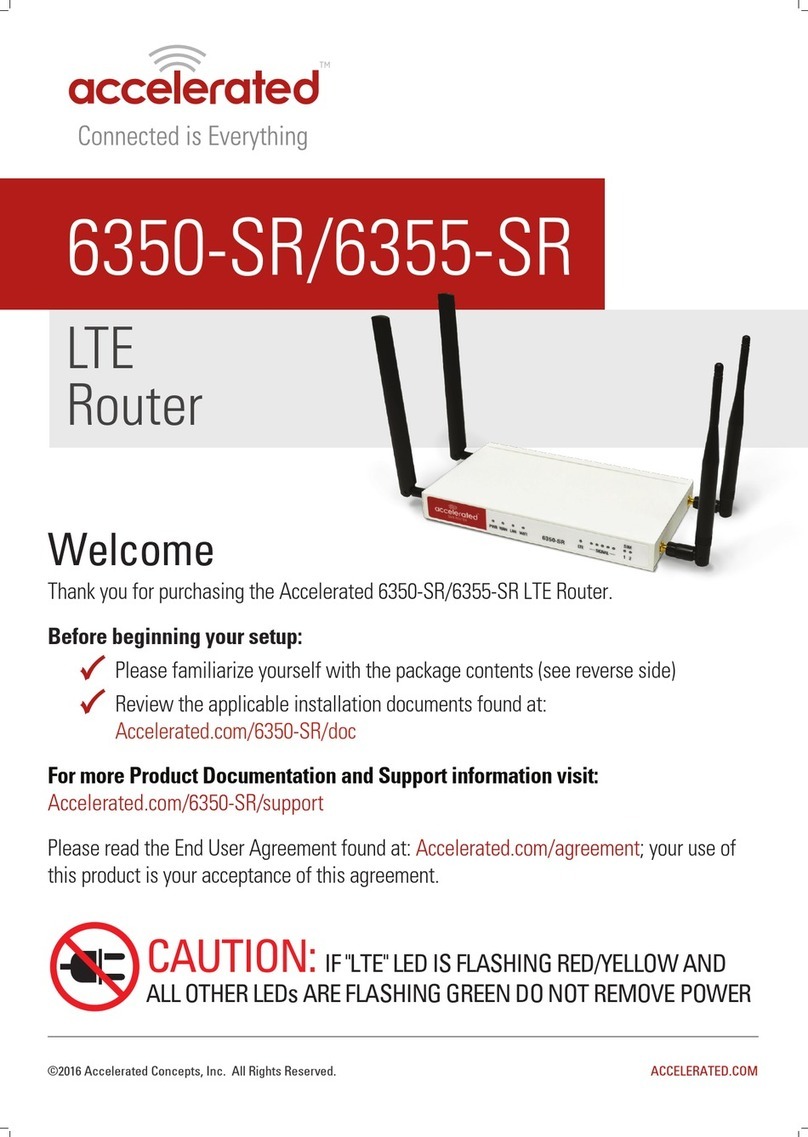 Accelerated 6355-SR User manual