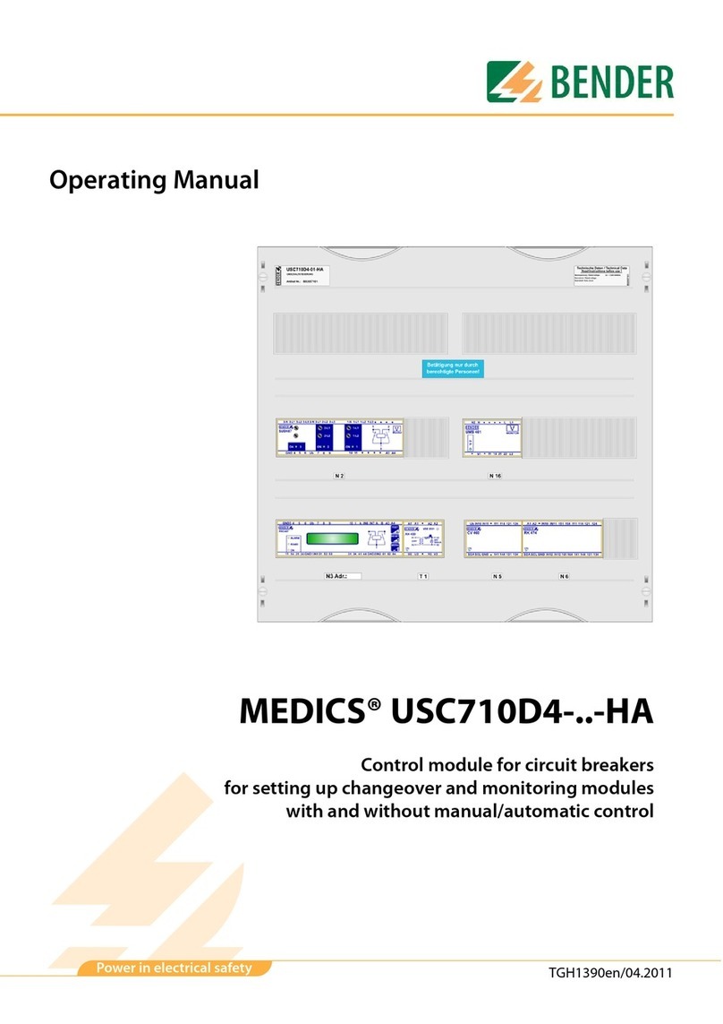 Bender MEDICS USC710D4 HA Series operating manual