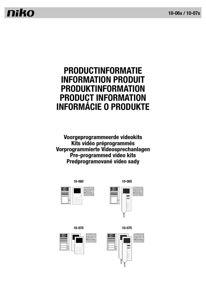 Niko 10-06 Series User manual