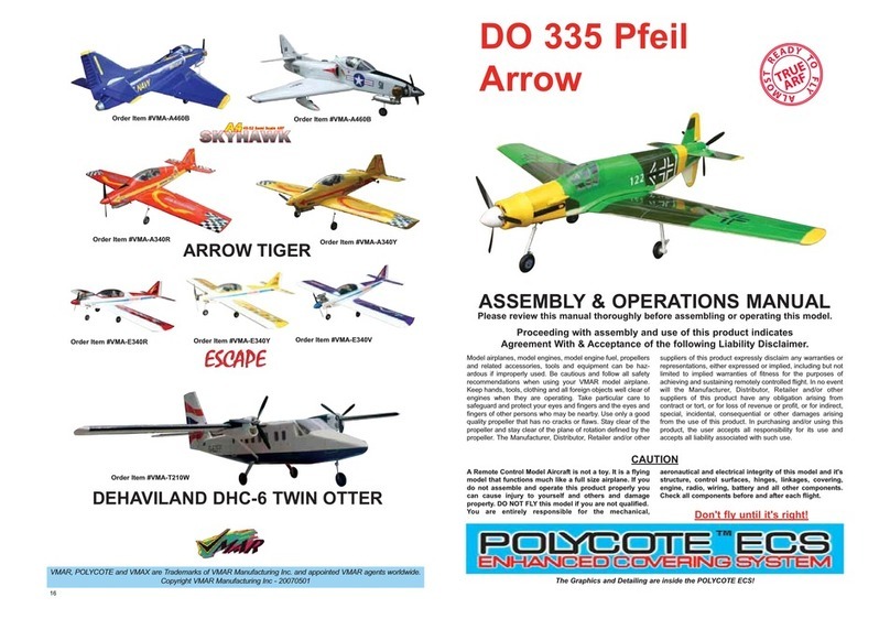Polycote ECS DO 335 Pfeil Arrow Assembly & operation manual