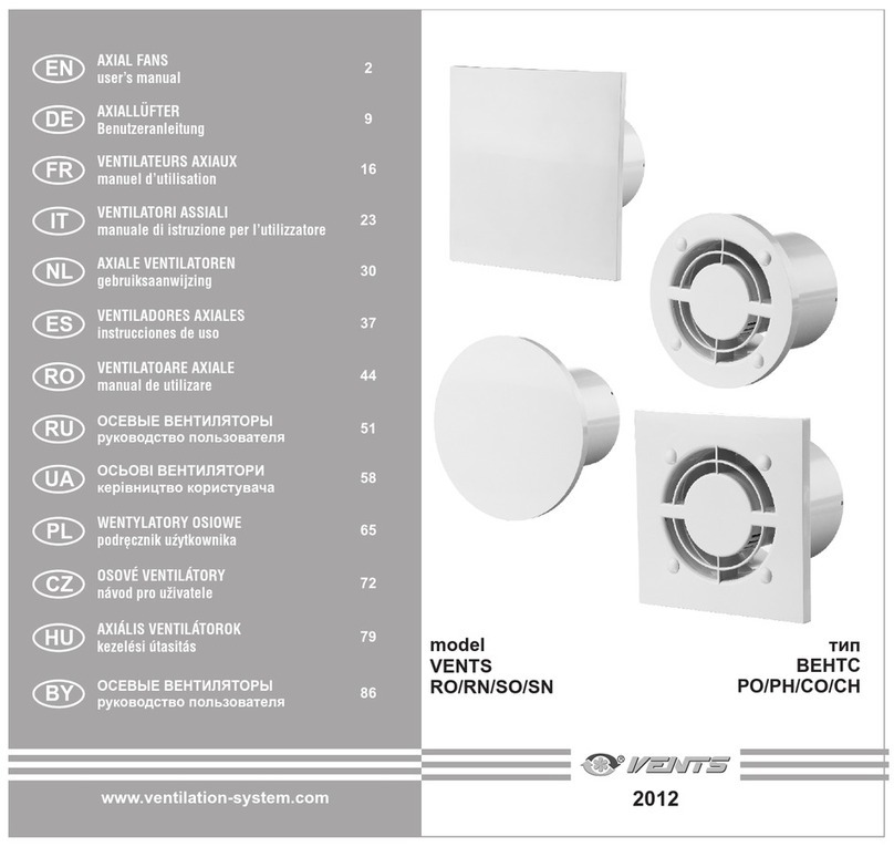 Vents RO Series user manual