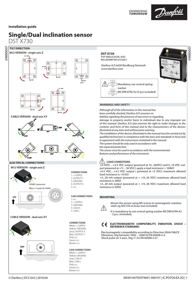 Danfoss DST X730 User manual