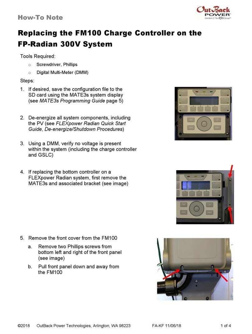 OutBack Power FM100 How-To Note