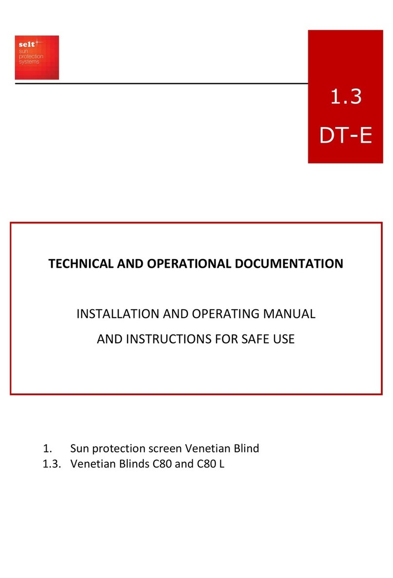 SELT Venetian Blind C80 Operator's manual