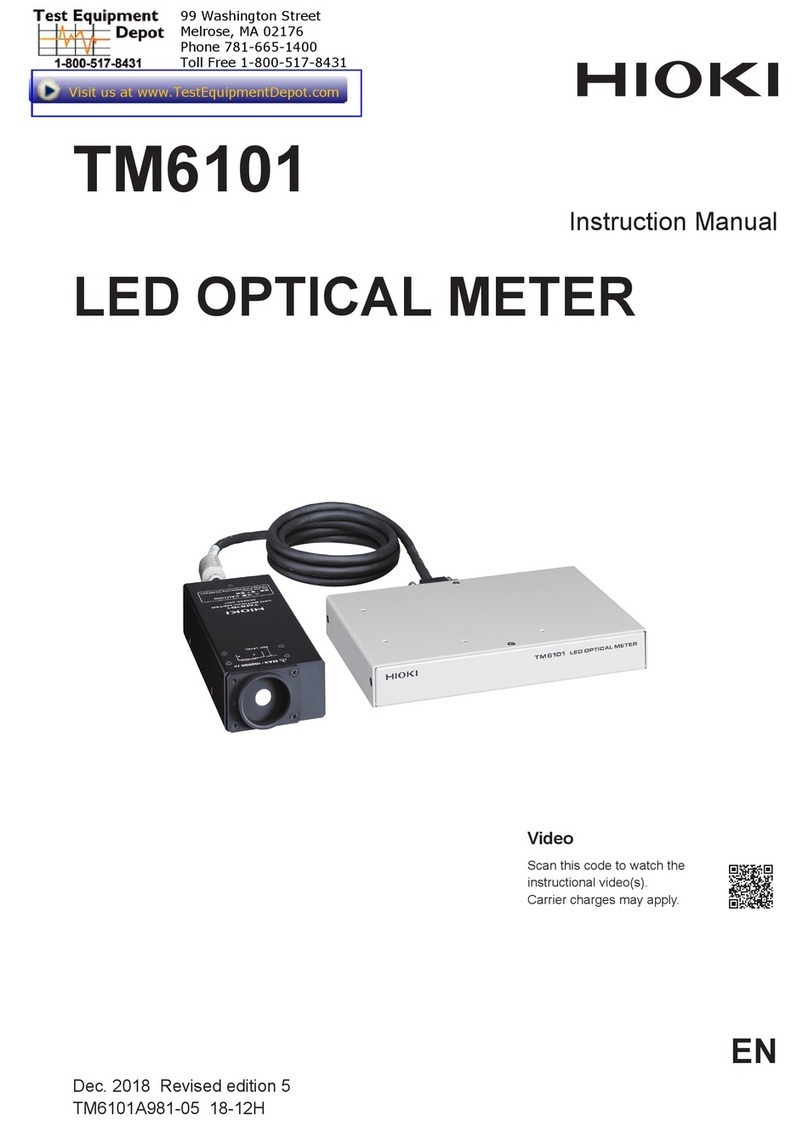 Hioki TM6101 instruction manual