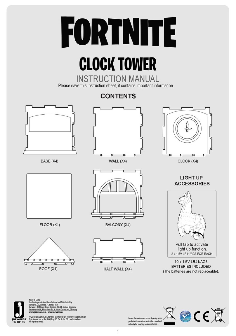 FORNITE CLOCK TOWER instruction manual