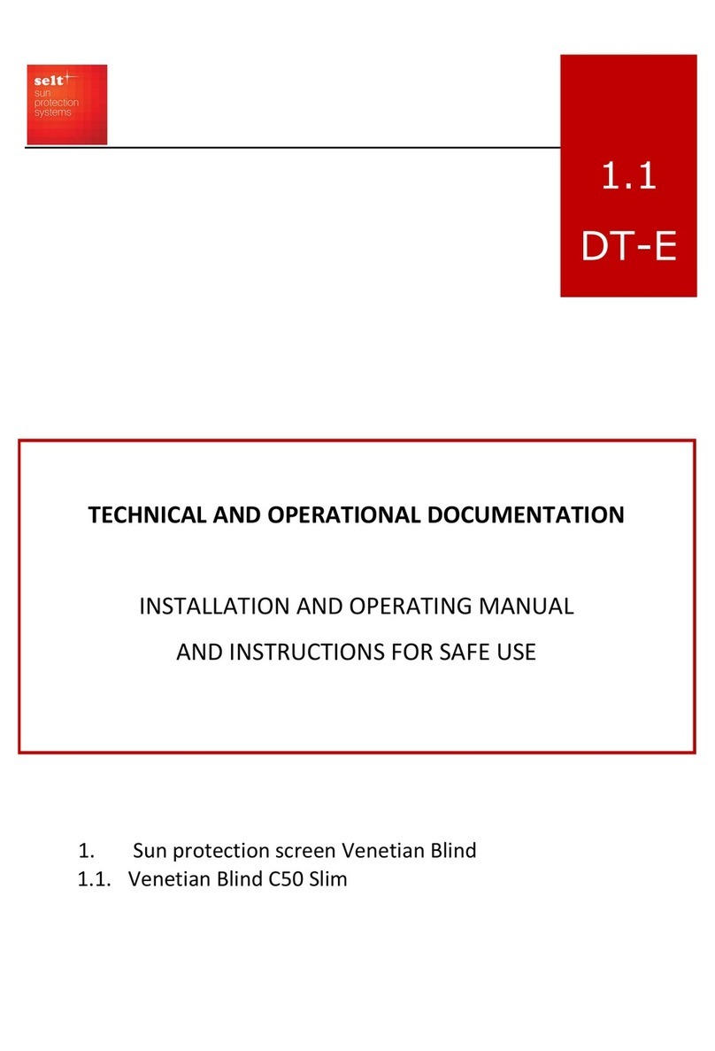 SELT Venetian Blind C50 Slim Operator's manual