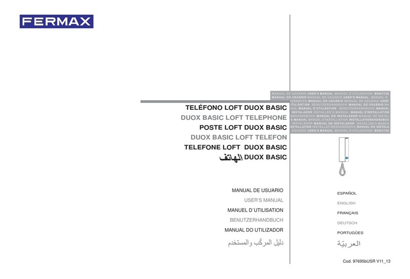 Fermax DUOX BASIC LOFT TELEPHONE user manual