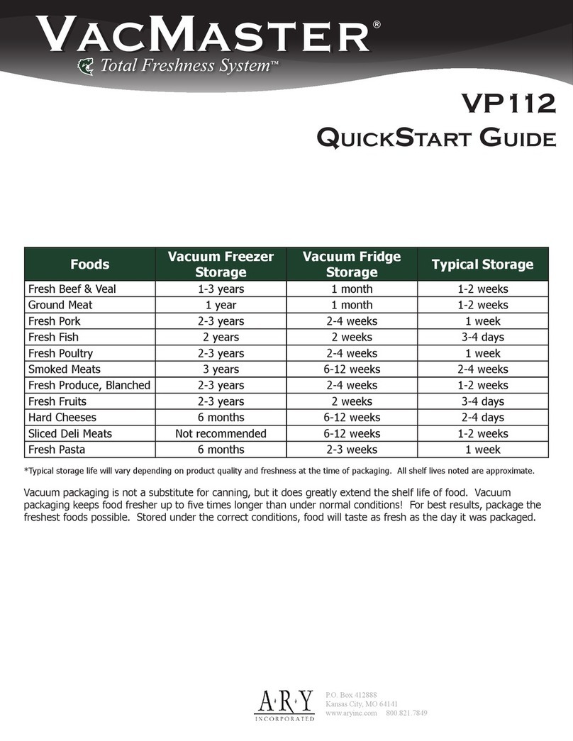 Vacmaster VP112 quick start guide Vacmaster VP112 quick start guide