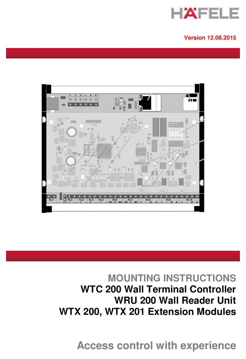 Hafele WTC 200 Mounting instructions