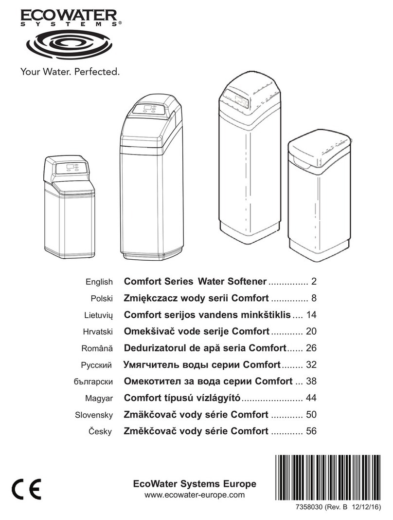 EcoWater Comfort Series instructions