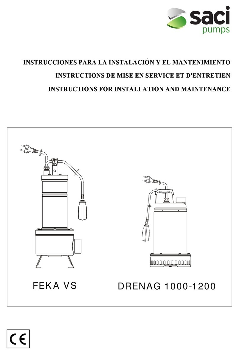 Saci FEKA VS Instruction for installation and maintenance Saci FEKA VS Instruction for installation and maintenance