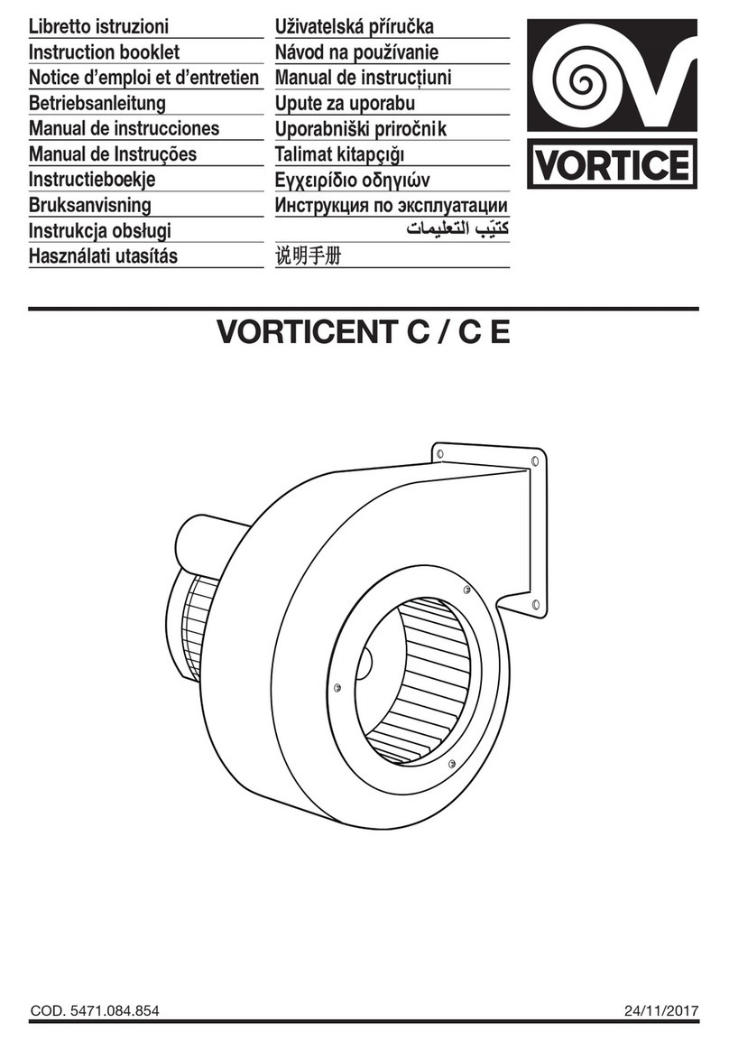 Vortice VORTICENT C Instruction booklet