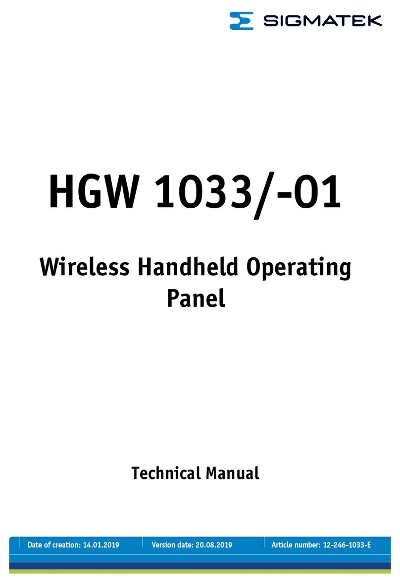 SIGMA TEK HGW 1033 Technical manual