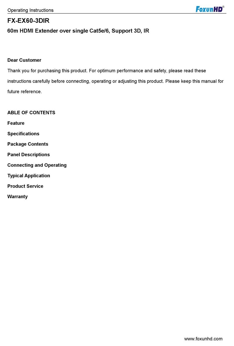 foxunhd FX-EX60-3DIR operating instructions