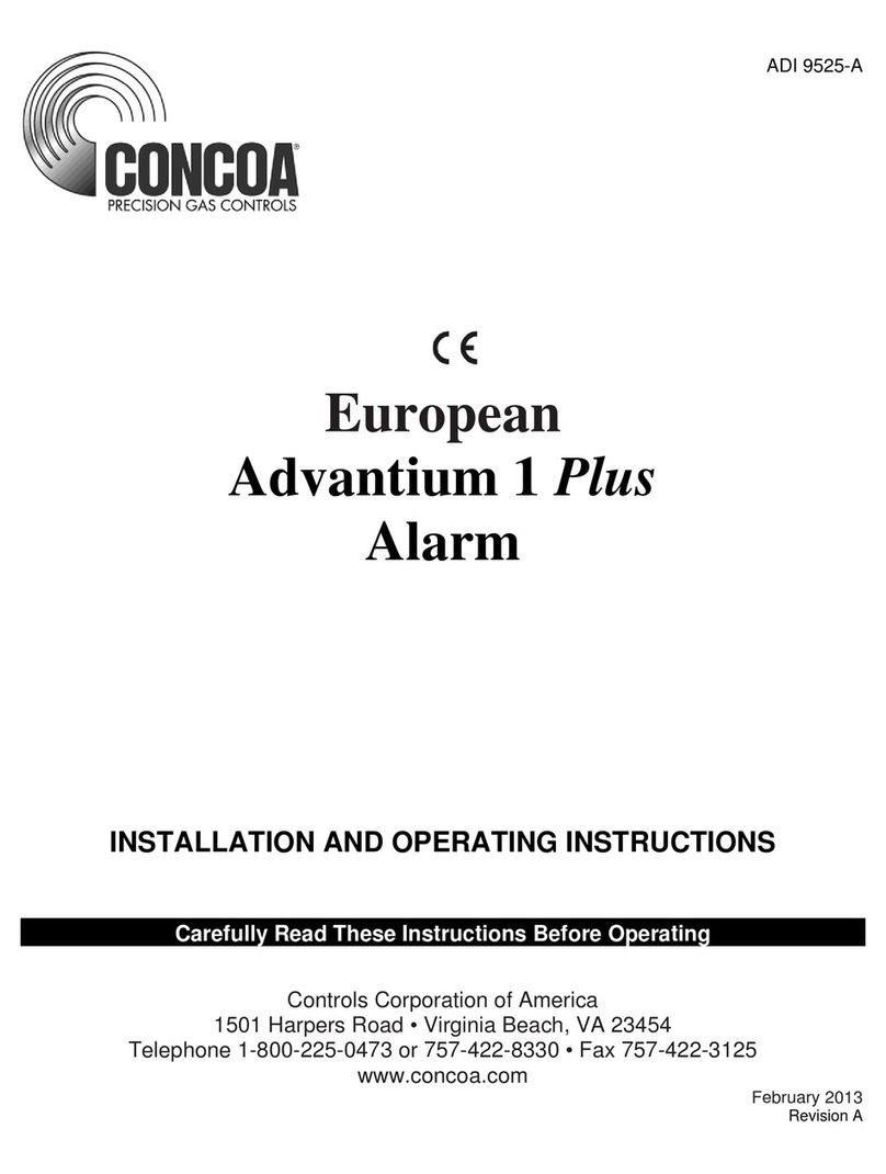 Concoa Advantium 1 Plus Installation and operating instructions
