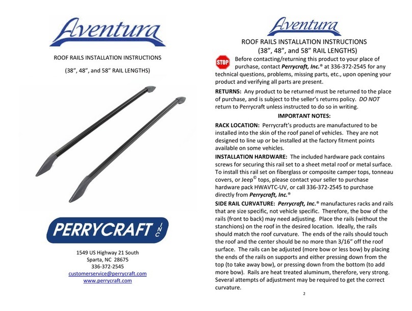 Perrycraft Aventura installation instructions