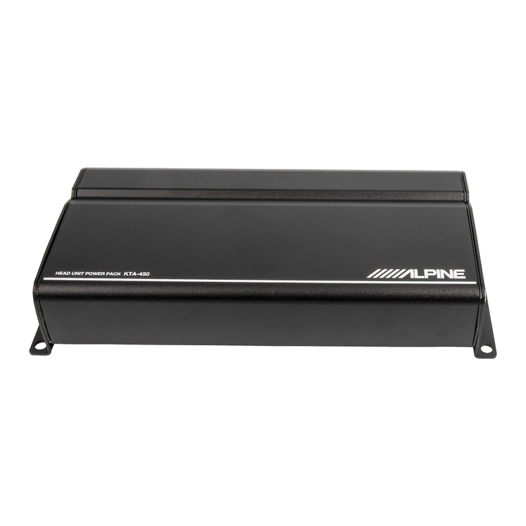 Alpine KTA-450 User manual