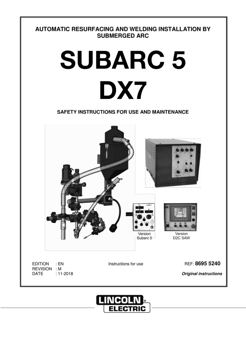 Lincoln Electric SUBARC 5 Instructions for use and maintenance