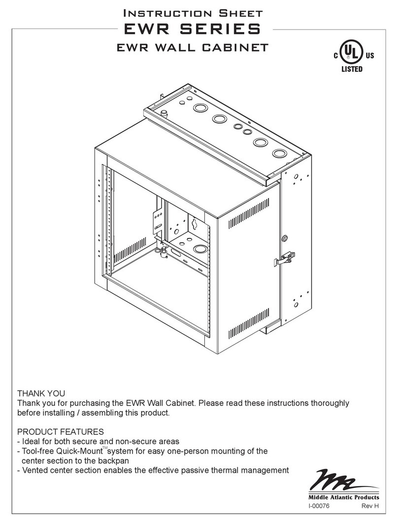 Middle Atlantic Products EWR Series instruction sheet Middle Atlantic Products EWR Series instruction sheet