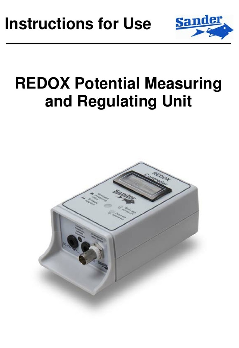 Sander REDOX Instructions for use
