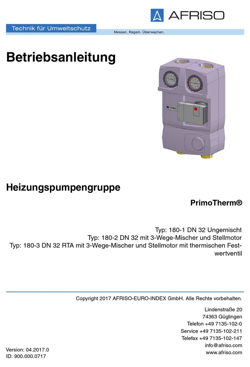 AFRISO PrimoTherm 180-1 operating instructions