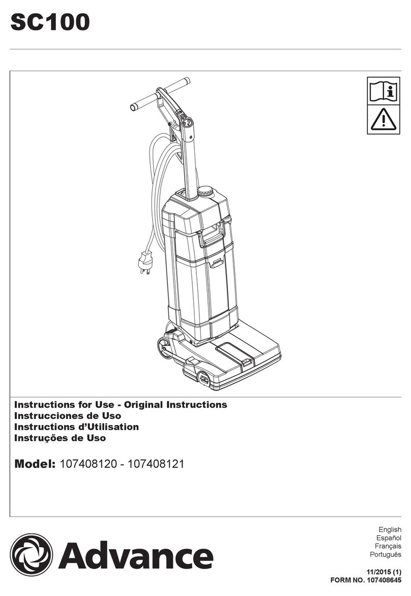 Advance acoustic SC100 Instructions for use - original instructions