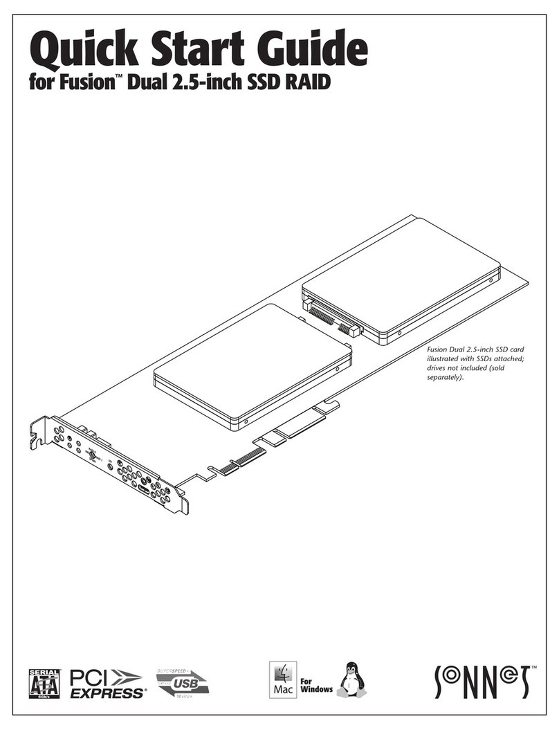 Sonnet Fusion Dual 2.5-inch SSD RAID quick start guide