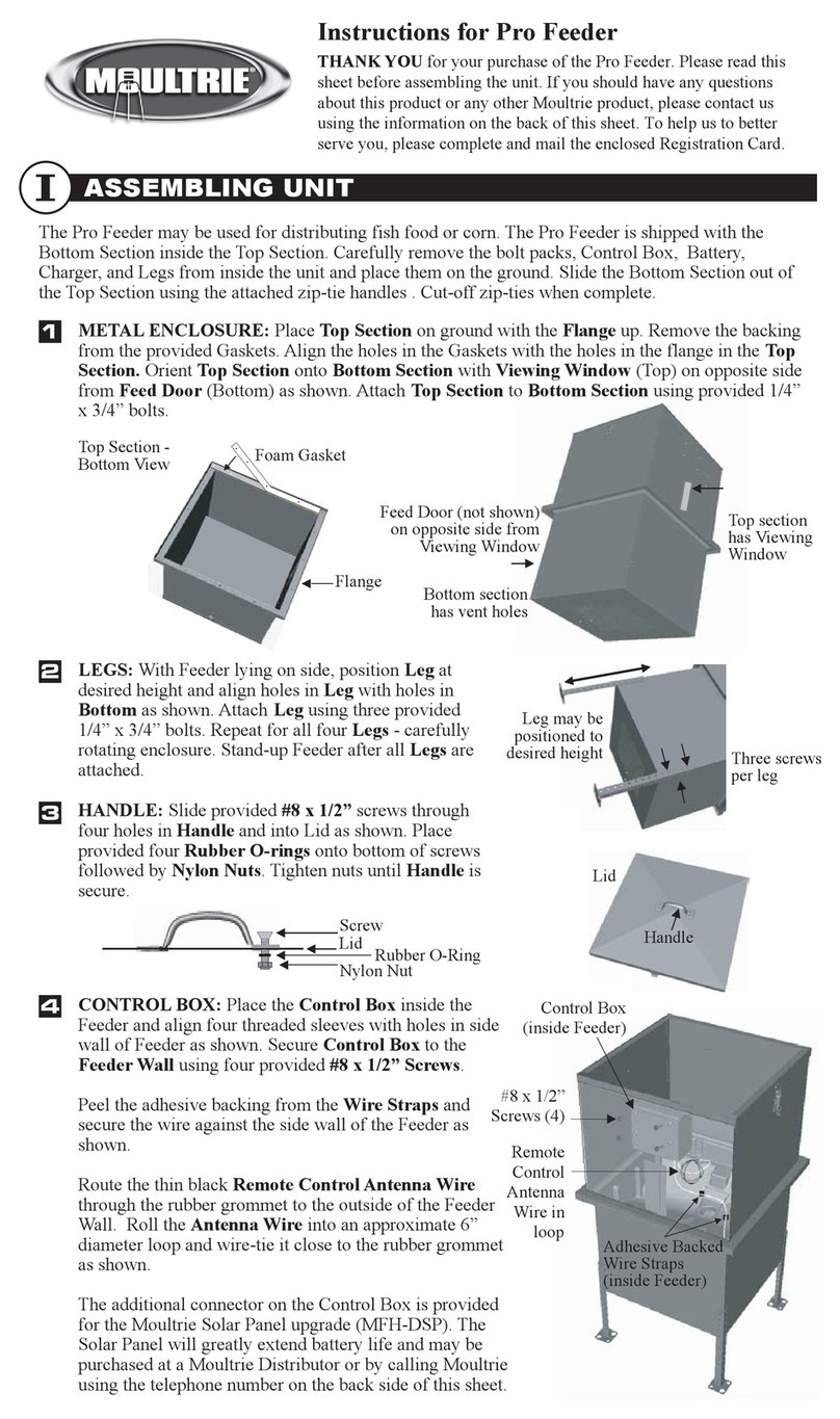 Moultrie Pro Feeder instructions