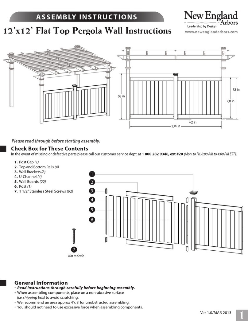 New England Arbors VA42027 Assembly instructions