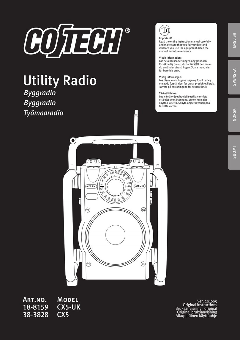 Clas Ohlson Cotech CX5-UK Original instructions