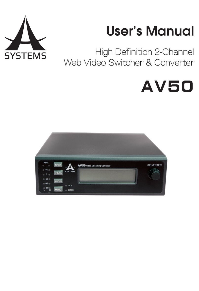 A SYSTEMS AV50 user manual