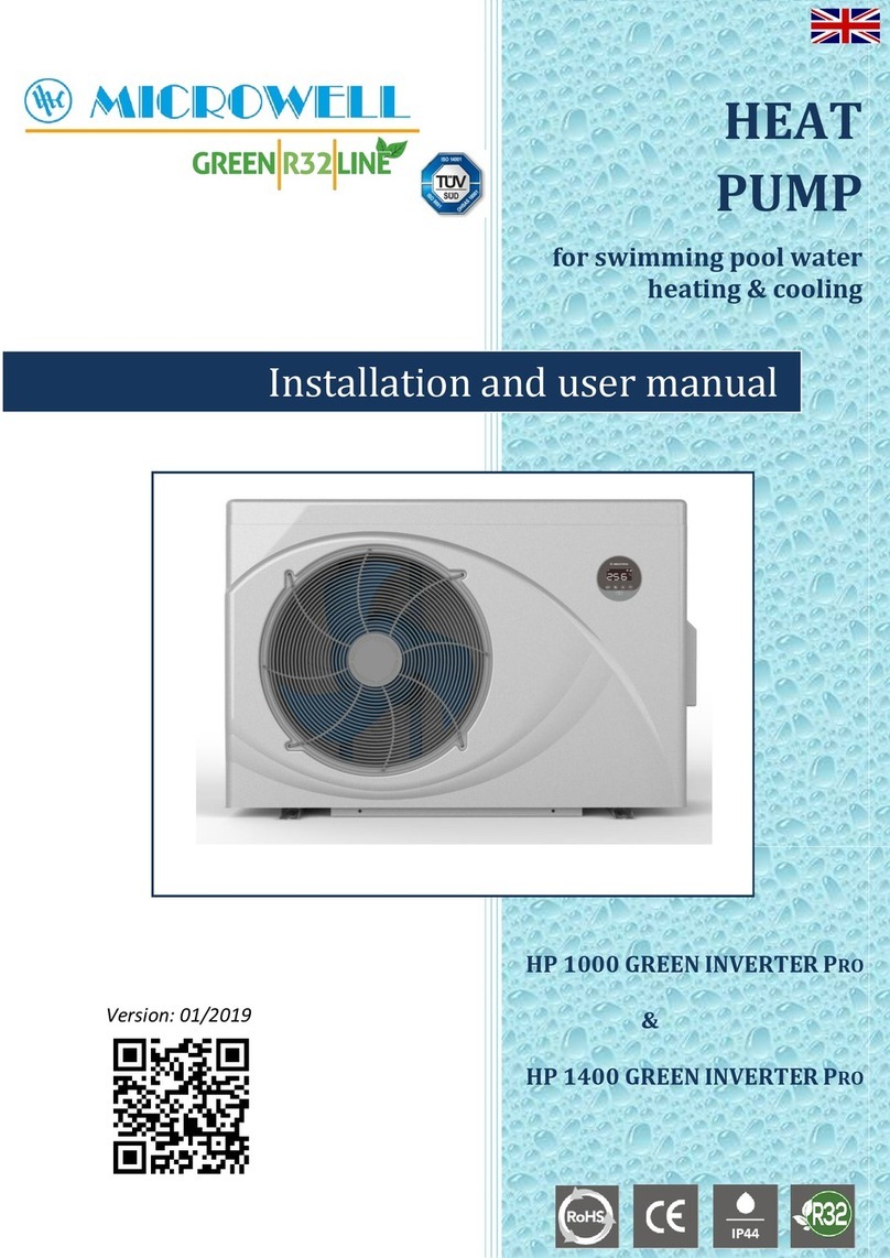 MICROWELL Green R32 Series Installation and user manual