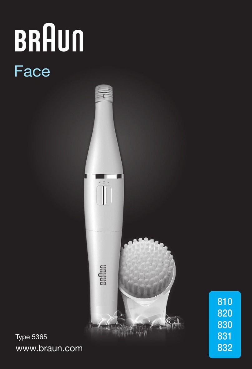 Braun Face 810 User manual