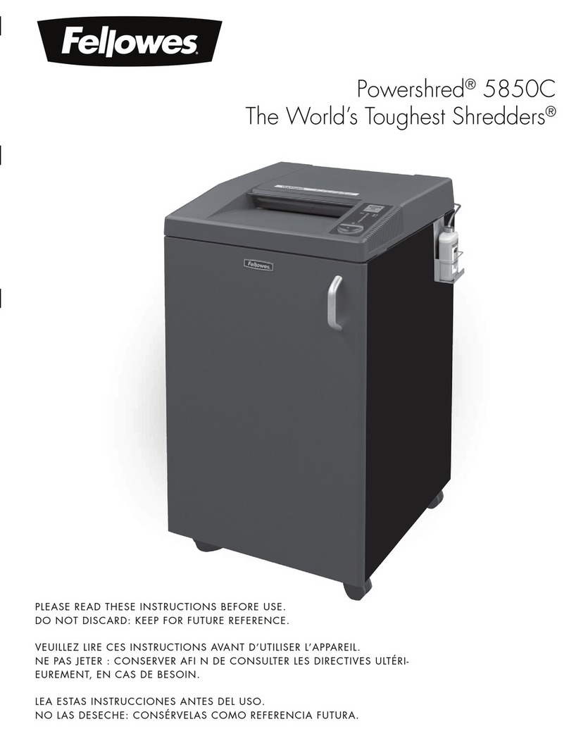 Fellowes Powershred 5850C instructions