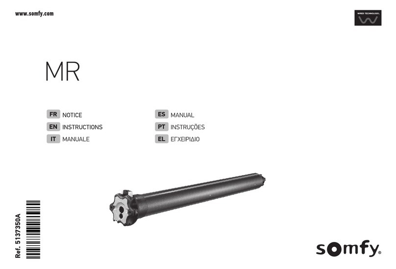 SOMFY MR User manual