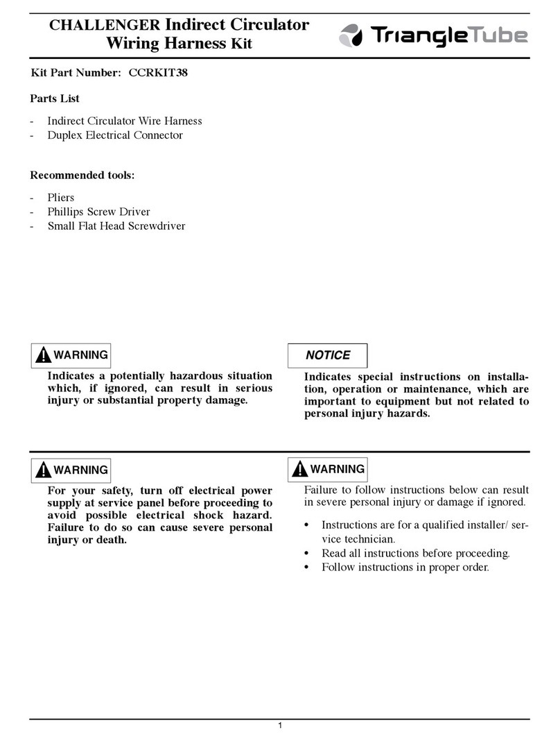 TriangleTube CHALLENGER CCRKIT38 User manual