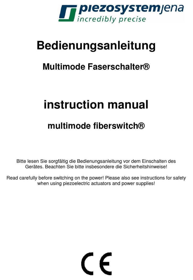 piezosystemjena fiberswitch F-142 instruction manual