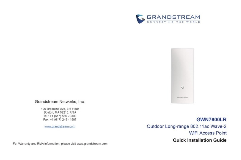 Grandstream Networks GWN7600LR User manual