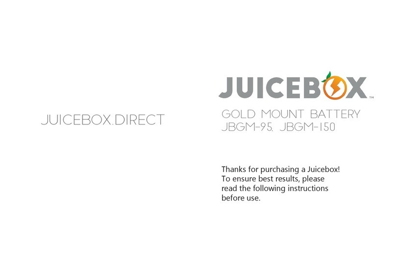 Juicebox Gold Mount Battery JBGM-95 quick start guide