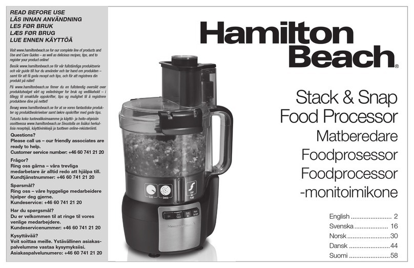 Hamilton Beach Stack & Snap User manual
